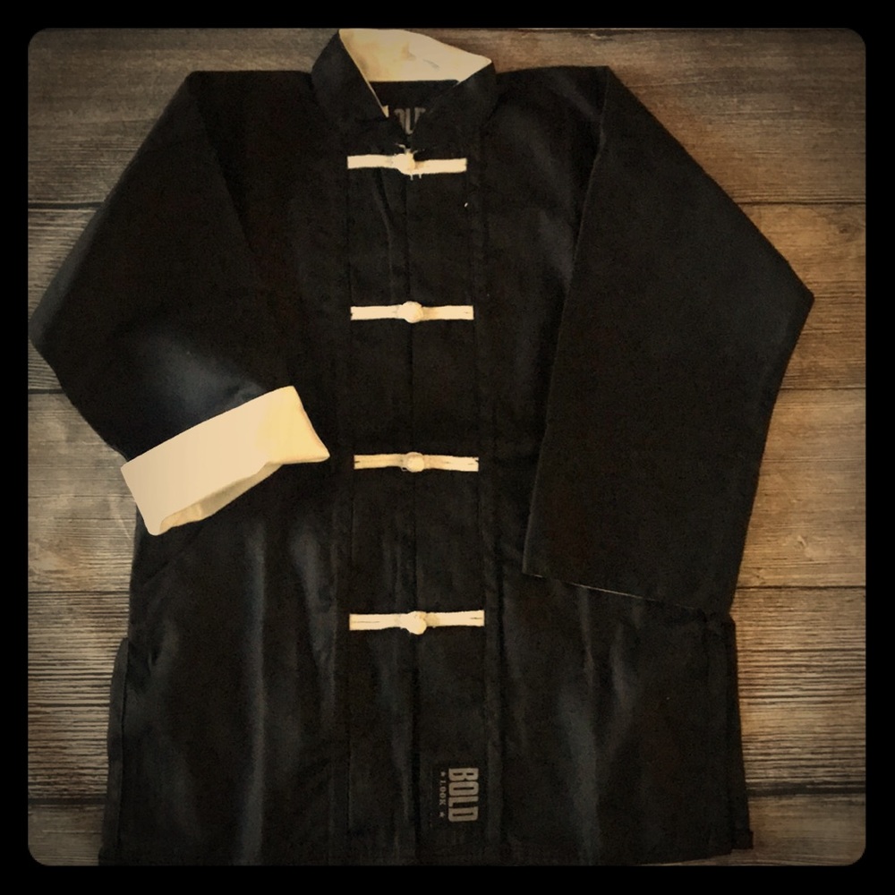 Kung fu costume/uniform set  Black w/white details